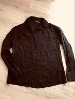 Zwarte blouse (krinkelstofje)van Knit-Ted mtS maar valt ruim, Kleding | Dames, Maat 38/40 (M), Zwart, Ophalen of Verzenden, Zo goed als nieuw