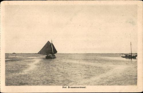 Brasemermeer met zeilboot, Verzamelen, Ansichtkaarten | Nederland, Ongelopen, Zuid-Holland, 1920 tot 1940, Verzenden
