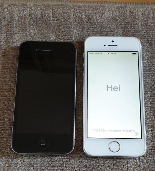 Iphone 4 en Iphone 5s.  A1453 is Iphone 5s., Telecommunicatie, Mobiele telefoons | Apple iPhone, Gebruikt, 16 GB, Zonder abonnement