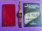 Vintage Omega Memomaster digital LCD horloge 1079, Staal, Polshorloge, Omega, Met bandje