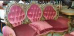 TOP CONDITIE NIEUWSTAAT BAROK BANK MET FAUTEUILS, Antiek en Kunst, Antiek | Meubels | Stoelen en Banken, Ophalen