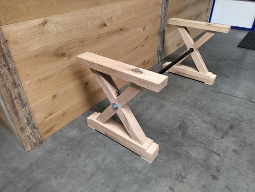 Eiken onderstel Ex Showroom model, Huis en Inrichting, Tafelonderdelen, Nieuw, Tafelpoot, 150 tot 200 cm, 50 tot 100 cm, Rechthoekig
