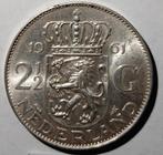 Rijksdaalder 2,5 gulden 1961 FDC-, Postzegels en Munten, Munten | Nederland, Koningin Juliana, Zilver, Ophalen of Verzenden, Losse munt