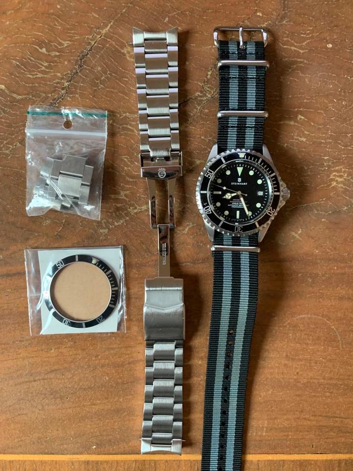 STEINHART - Ocean One Vintage Red - MK1, Sieraden, Tassen en Uiterlijk, Horloges | Heren, Gebruikt, Polshorloge, Overige merken