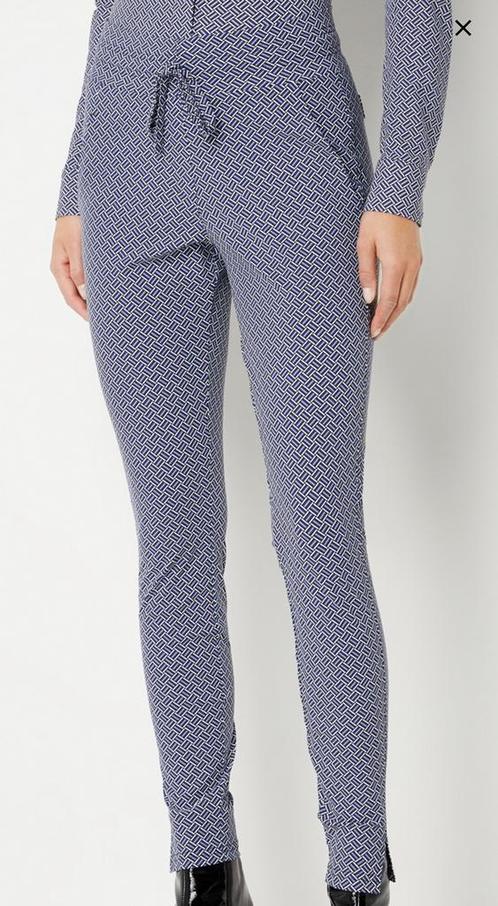 Studio Anneloes Stairdown trousers check S, Kleding | Dames, Broeken en Pantalons, Zo goed als nieuw, Maat 36 (S), Paars, Lang