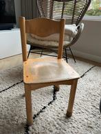 Oud houten schoolstoeltje (3), Ophalen, Gebruikt, Bruin, Eén