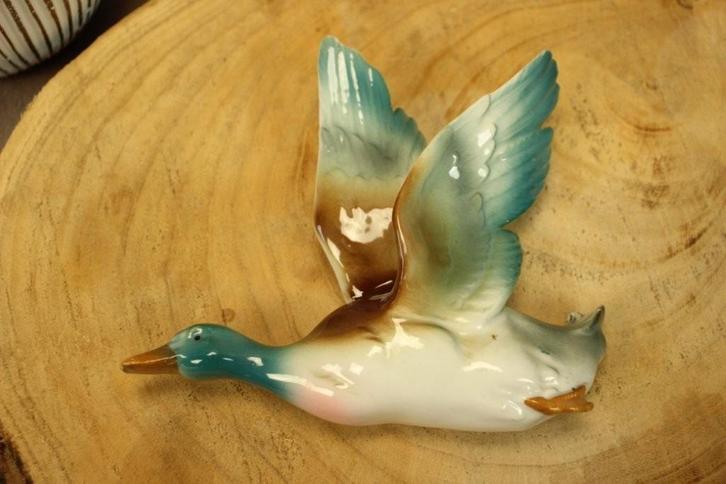 Vintage muurdecoratie wandvogel Eend , gans, Antiek en Kunst, Antiek | Keramiek en Aardewerk, Ophalen of Verzenden