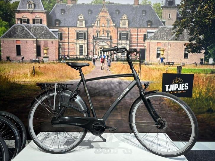 Gazelle Chamonix C8 Heren Zwart 61cm 2023, Fietsen en Brommers, Fietsen | Heren | Herenfietsen, Gebruikt, Gazelle, 61 tot 65 cm