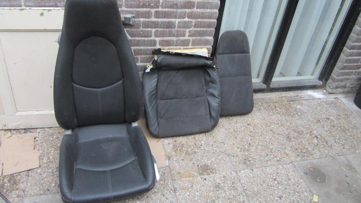 Porsche bestuurders stoel zwart leer, Auto-onderdelen, Interieur en Bekleding, Porsche, Gebruikt, Ophalen