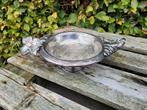 antieke verchroomde messing zware fruitschaal, Ophalen of Verzenden