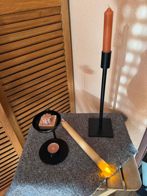 Diversen Kandelaars Hout/Metaal ( merk Leeff)enz enz, Huis en Inrichting, Woonaccessoires | Kandelaars en Kaarsen, Zo goed als nieuw
