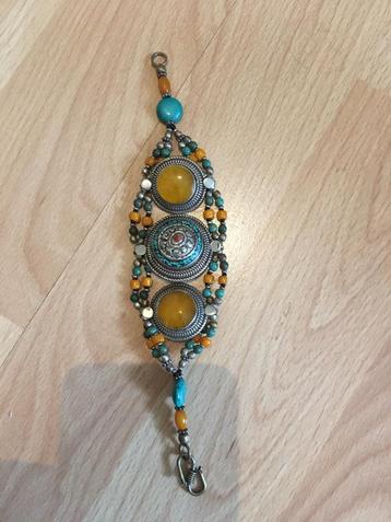 Vintage mooie Tibeten oude zilveren armband  beschikbaar voor biedingen