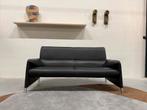 Nieuwstaat Leolux Felizia 2,5 zits Bank hoog zwart leer, Huis en Inrichting, Banken | Bankstellen, Leolux, Tweepersoons, 75 tot 100 cm