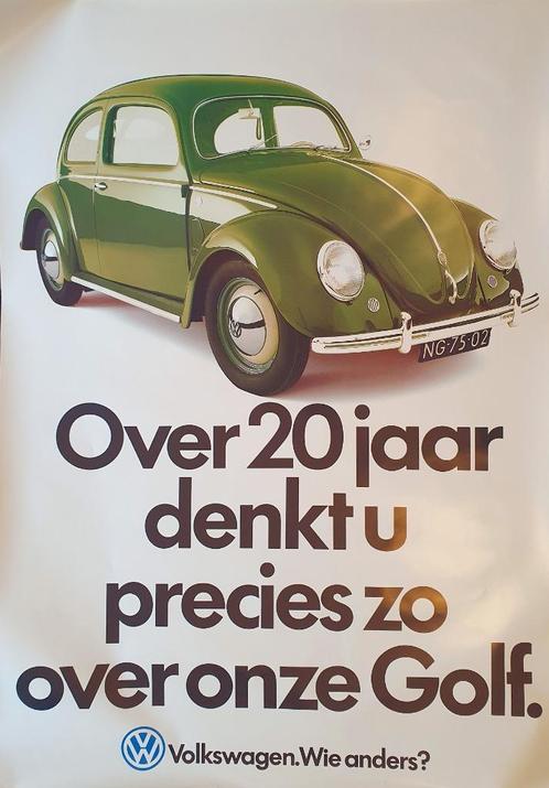 VW dealer poster, Verzamelen, Posters, Gebruikt, Overige onderwerpen, Deurposter of groter, Rechthoekig Staand, Ophalen of Verzenden