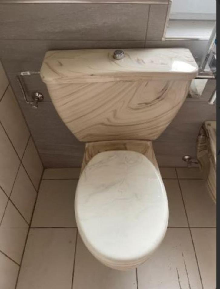 vintage hangtoilet closet wc 70er Ideal standard, Verzamelen, Retro, Huis en Inrichting, Ophalen