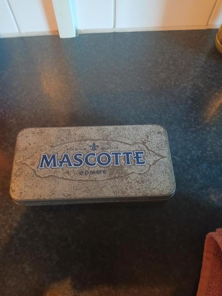 Vintage Mascotte Gomme Blikdoos, Antiek en Kunst, Antiek | Overige Antiek, Ophalen of Verzenden