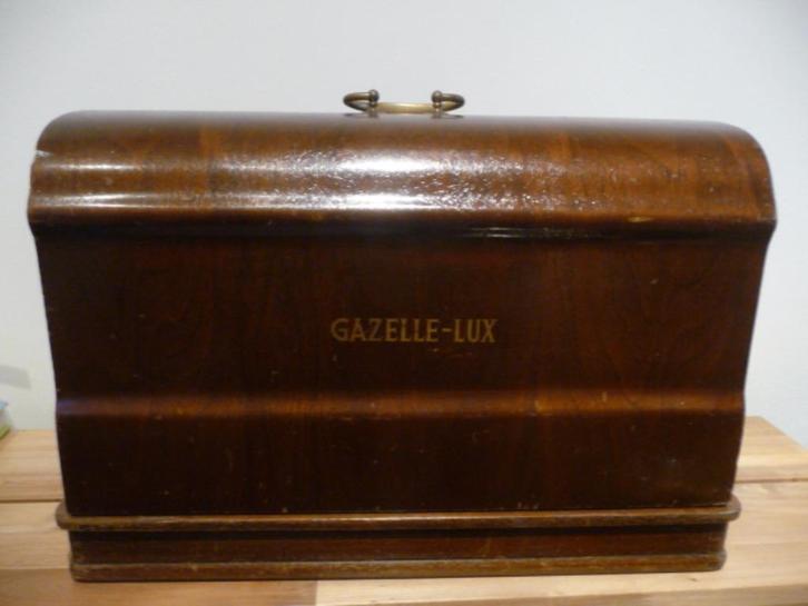 Gazelle Lux Naaimachine  incl kap (1930), Antiek en Kunst, Antiek | Naaimachines, Ophalen