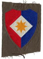 Mouw embleem officieren van de staf van het 1e legerkorps, Embleem of Badge, Nederland, Ophalen of Verzenden, Landmacht