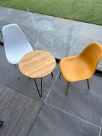 Leuke tafel met kuipstoeltjes!, Huis en Inrichting, Tafels | Salontafels, Ophalen, 50 tot 100 cm, Zo goed als nieuw, Minder dan 50 cm