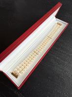 14K Gouden 3-strengs Armband 7", Ophalen, Nieuw, Goud, Met bedels of kralen