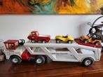 Tonka oplegger met 3 originele tonka auto's, Ophalen of Verzenden, Gebruikt, Auto's