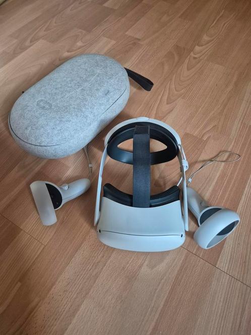 Oculus Quest 2 met Elite Strap Batterij + Case, Spelcomputers en Games, Virtual Reality, Zo goed als nieuw, Overige platformen