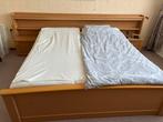 Compleet Bed met 2 Auping bodems (1 elektrisch) + ombouw, Ophalen, Gebruikt, Tweepersoons