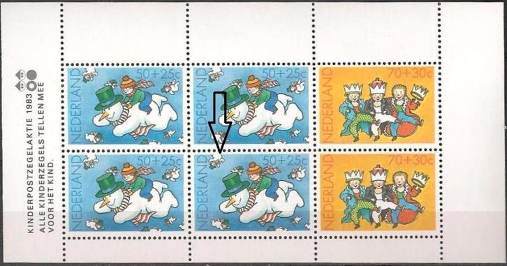 Kinder blok 1299 PM 5 XXX. ADV. no.61 I., Postzegels en Munten, Postzegels | Nederland, Postfris, Na 1940, Verzenden