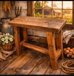 Decoratie tafeltje /krukje, Ophalen, Decoratie tafeltje /krukje, Teakhout, Zo goed als nieuw