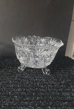 Prachtige antieke kristallen bonbonnière op pootjes., Antiek en Kunst, Antiek | Glas en Kristal, Ophalen of Verzenden