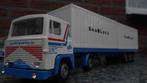 Scania 141 VIT Sealand container oplegger TEKNO zgan TOP, Hobby en Vrije tijd, Modelauto's | 1:50, Ophalen of Verzenden, Zo goed als nieuw