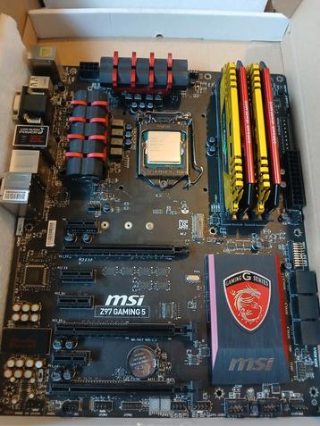 MSI Z97 Gaming 5, i7-4790S, 16GB RAM beschikbaar voor biedingen