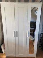 Brimnes IKEA kast wit, 3 deuren, Huis en Inrichting, Kasten | Kledingkasten, Ophalen, Gebruikt, 100 tot 150 cm, Met hangruimte
