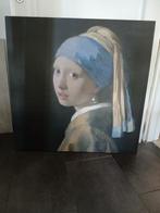 meisje met de parel 80x80, Huis en Inrichting, Ophalen, Zo goed als nieuw, Schilderij, 75 tot 100 cm