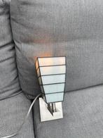 Massive metaal met melkglas lamp, Ophalen of Verzenden, Gebruikt, Metaal