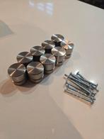 9x RVS Deurgrepen / Deurknoppen - Nieuwstaat, Ophalen of Verzenden, Zo goed als nieuw, Rvs, Klink of Kruk