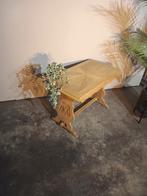 Vintage Brocante Oud Tafel, Gebruikt, 50 tot 100 cm, Rechthoekig, 50 tot 100 cm
