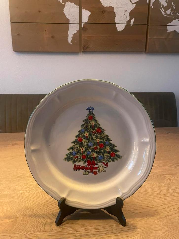 Spode decoratie kerst Bord, Huis en Inrichting, Keuken | Servies, Bord(en), Overige stijlen, Aardewerk, Ophalen of Verzenden