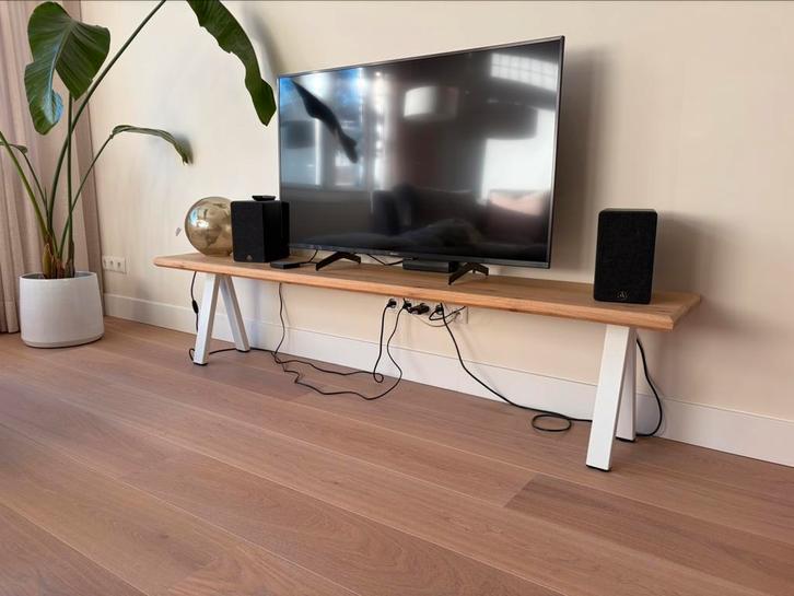 Eetkamerbank hout eiken, Huis en Inrichting, Kasten | Televisiemeubels, Zo goed als nieuw, Minder dan 100 cm, 150 tot 200 cm, 25 tot 50 cm
