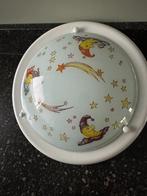 Mooi lamp met glazen kap. Kinder lamp., Huis en Inrichting, Lampen | Plafondlampen, Ophalen of Verzenden, Gebruikt, Glas