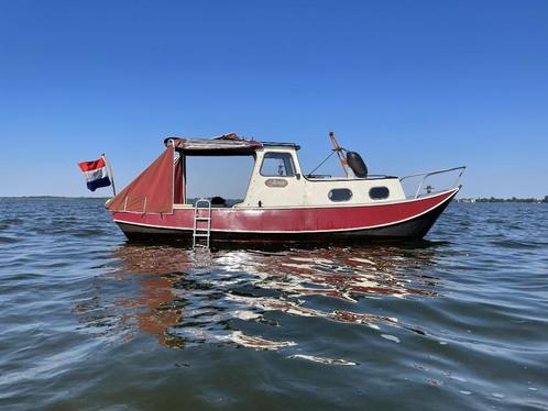 loose vlet (ex biesbosch post bootje), Watersport en Boten, Motorboten en Motorjachten, Gebruikt, Staal, Tot 6 meter, Diesel, Binnenboordmotor