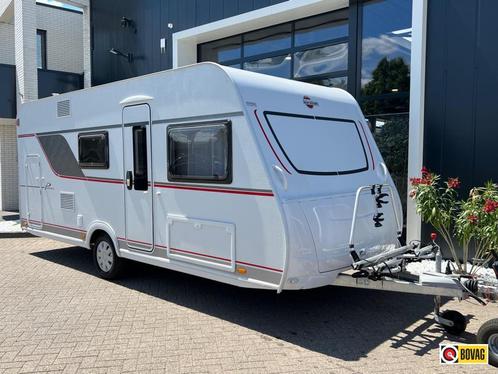 Bürstner Premio 495 TK stapelbed en voortent, Caravans en Kamperen, Caravans, Bedrijf, tot en met 5, 1000 - 1250 kg, Treinzit