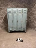 Industriële vintage lockerkast | Blauwe kledingkast nr.873, Ophalen of Verzenden