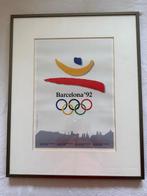 Olympische Spelen Barcelona 1992 ingelijste poster, Ophalen of Verzenden