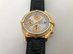 Breitling 18K Gold Chronomat K13050.1 | 40,5mm | Full Set!!!, Ophalen, Leer, Breitling, Polshorloge