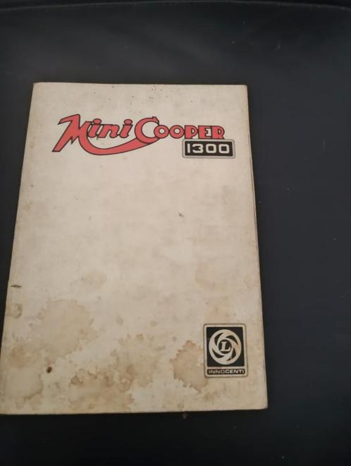 Mini Cooper 1300 orgineel boekje, Boeken, Motoren, Zo goed als nieuw, Ophalen of Verzenden