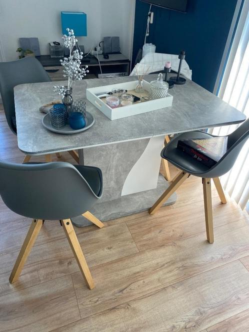 Eethoek met 4 stoelen, Huis en Inrichting, Tafels | Eettafels, Zo goed als nieuw, 50 tot 100 cm, 100 tot 150 cm, Vijf personen of meer