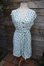 Doorknoopjurk creme/ groen/ blauw King Louie mt 40 Vaste pri, Kleding | Dames, Maat 38/40 (M), Overige kleuren, Ophalen of Verzenden