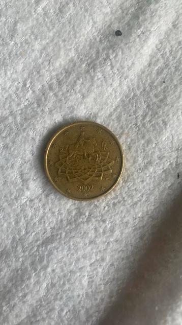 Zeldzame 50 euro cent beschikbaar voor biedingen