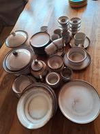 Vintage: Amsterdam Grijs Servies - De Driehoek Huizen, Ophalen